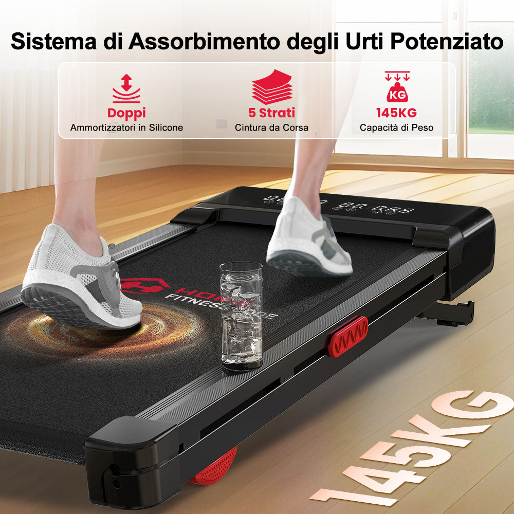 Tapis Roulant Y1 con Inclinazione Automatica 0-12%, Velocità 1-10KM/H